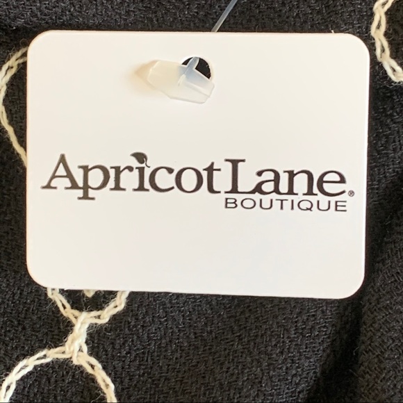 Apricot Lane Black Floral Embroidered Cardigan|S/M - Picture 2 of 6